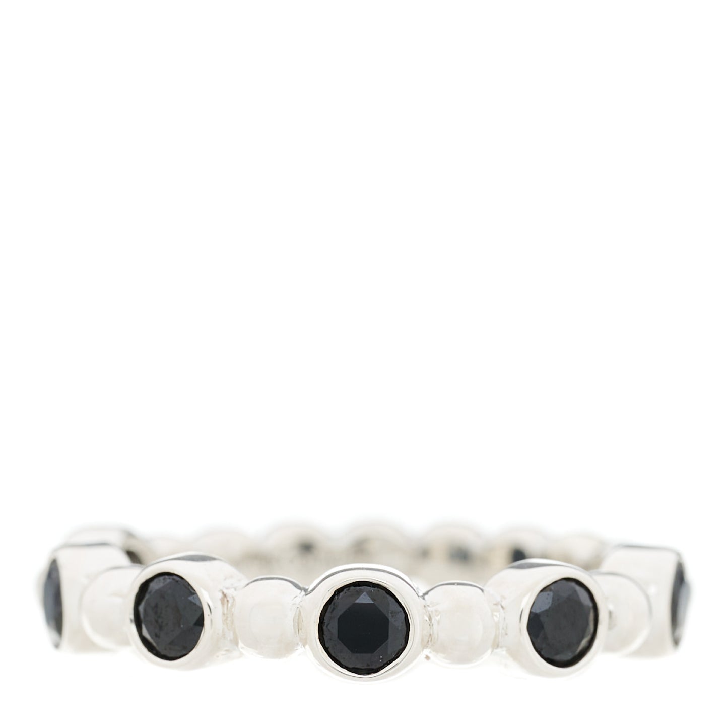 Sterling Silver Black Spinel Ziegfeld Ring 52 6