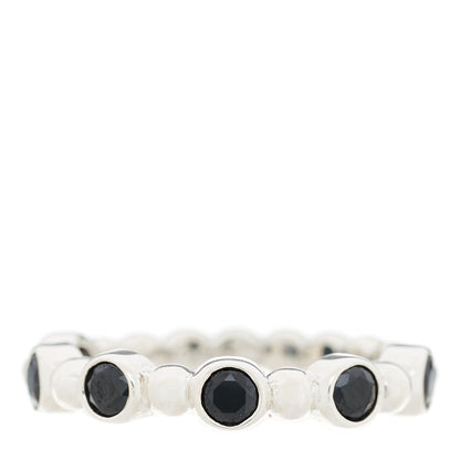 Tiffany Sterling Silver Black Spinel Ziegfeld Ring 52 6 1 of 5