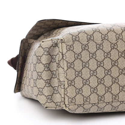 Gucci GG Plus Monogram Messenger Diaper Bag Dark Brown 8 of 10