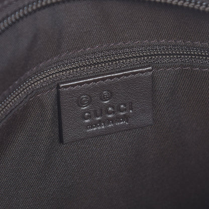 Gucci GG Plus Monogram Medium Flat Messenger Bag Dark Brown 6 of 7