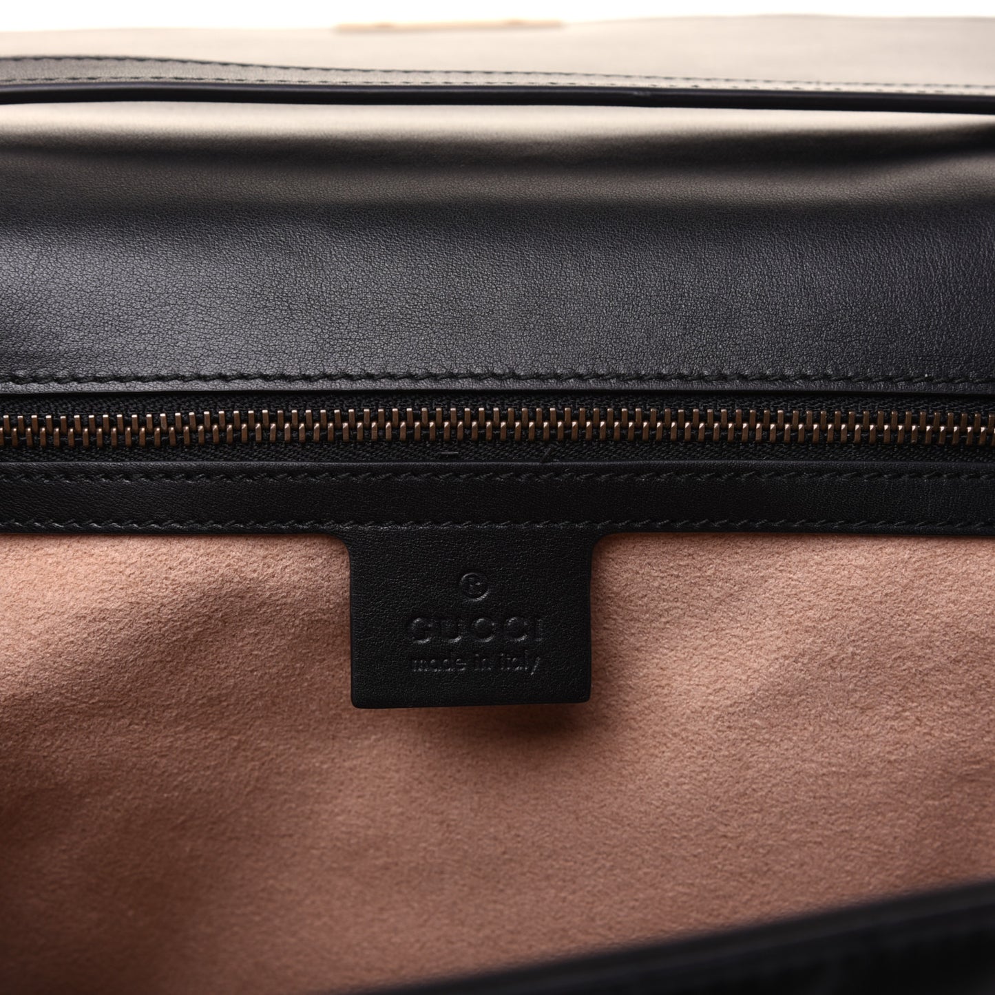 Calfskin Bamboo Trapuntata Queen Margaret Top Handle Bag Mystic White Black