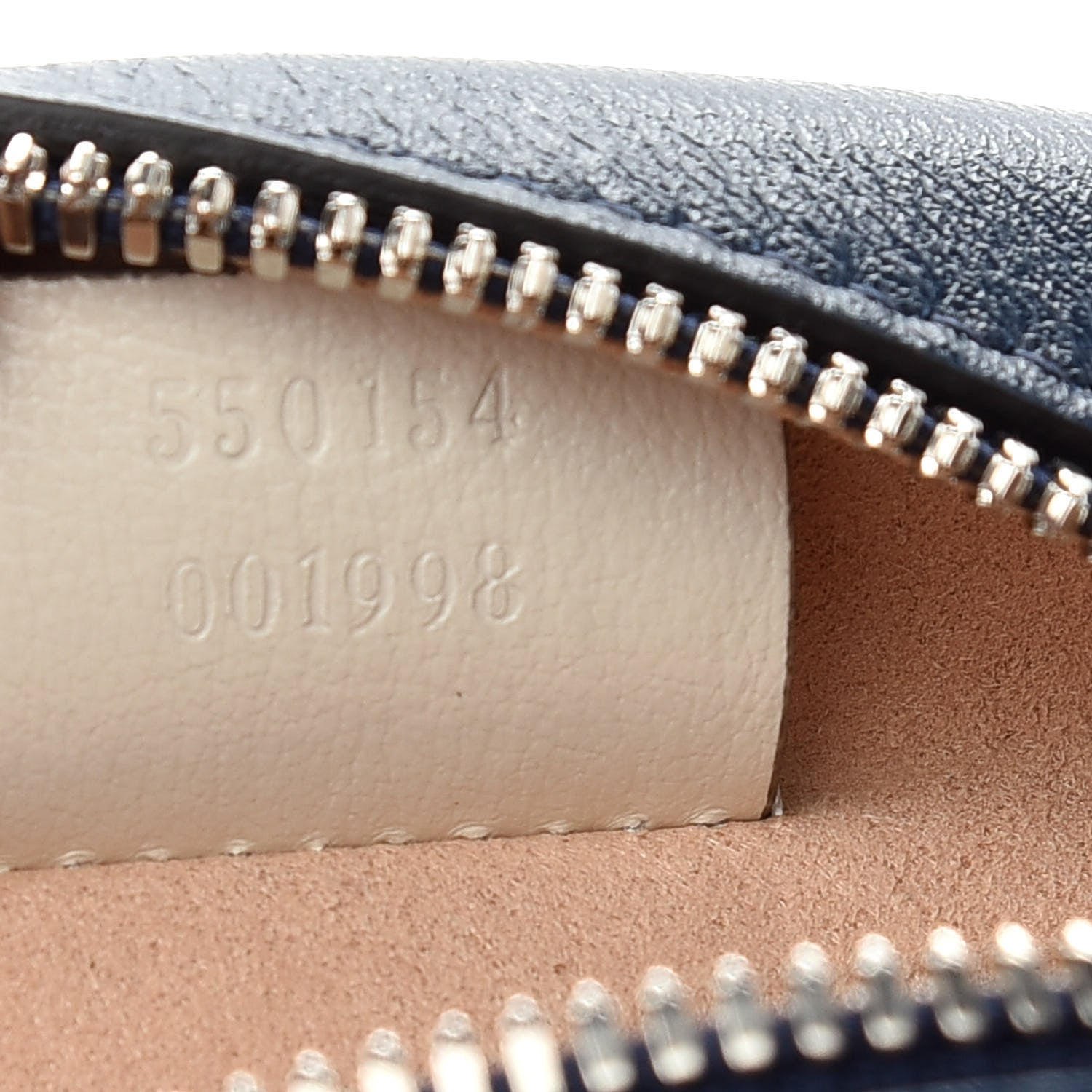 Gucci Azalea Calfskin Matelasse Diagonal Mini Torchon GG Marmont Round Shoulder Bag Blue Agata Mystic White 7 of 9