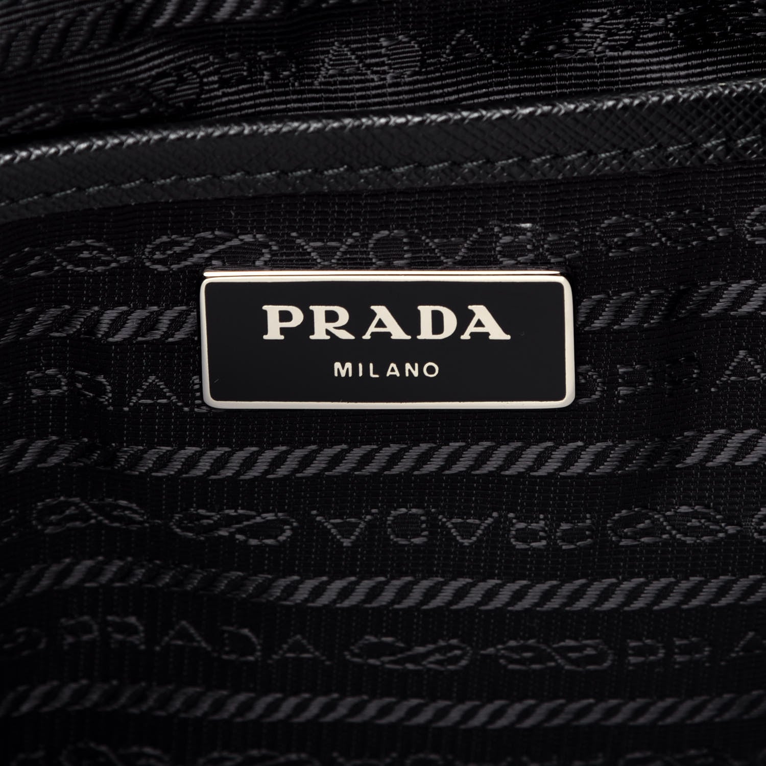 Prada Nylon New Vela Studded Backpack Black Green 6 of 10