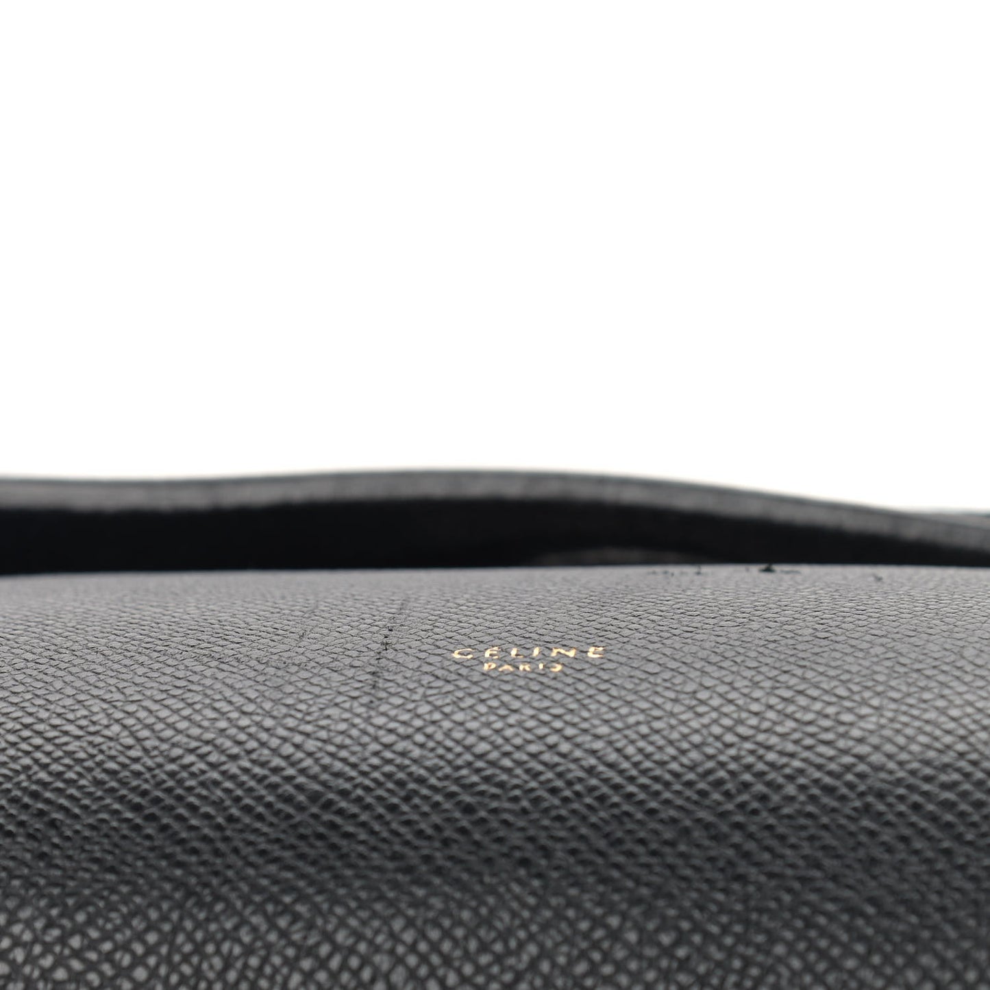 Grained Calfskin Mini Belt Bag Black