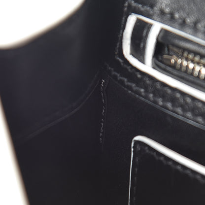 Miu Miu Embossed Lizard Calfskin Crystal Embellished Saint Lucertola Shoulder Bag Black 6 of 12