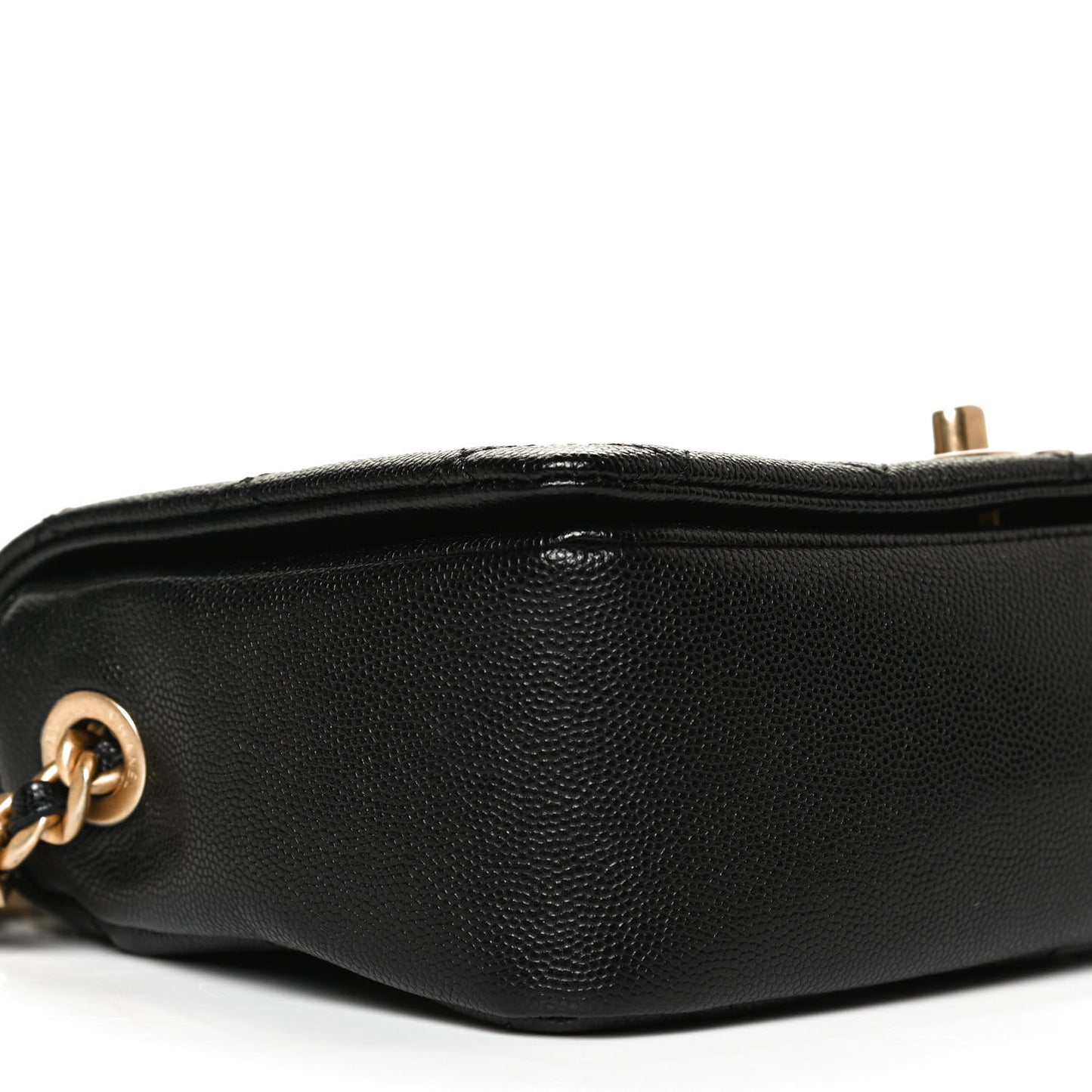 Caviar Quilted Small Fashion Therapy Flap Bag Black