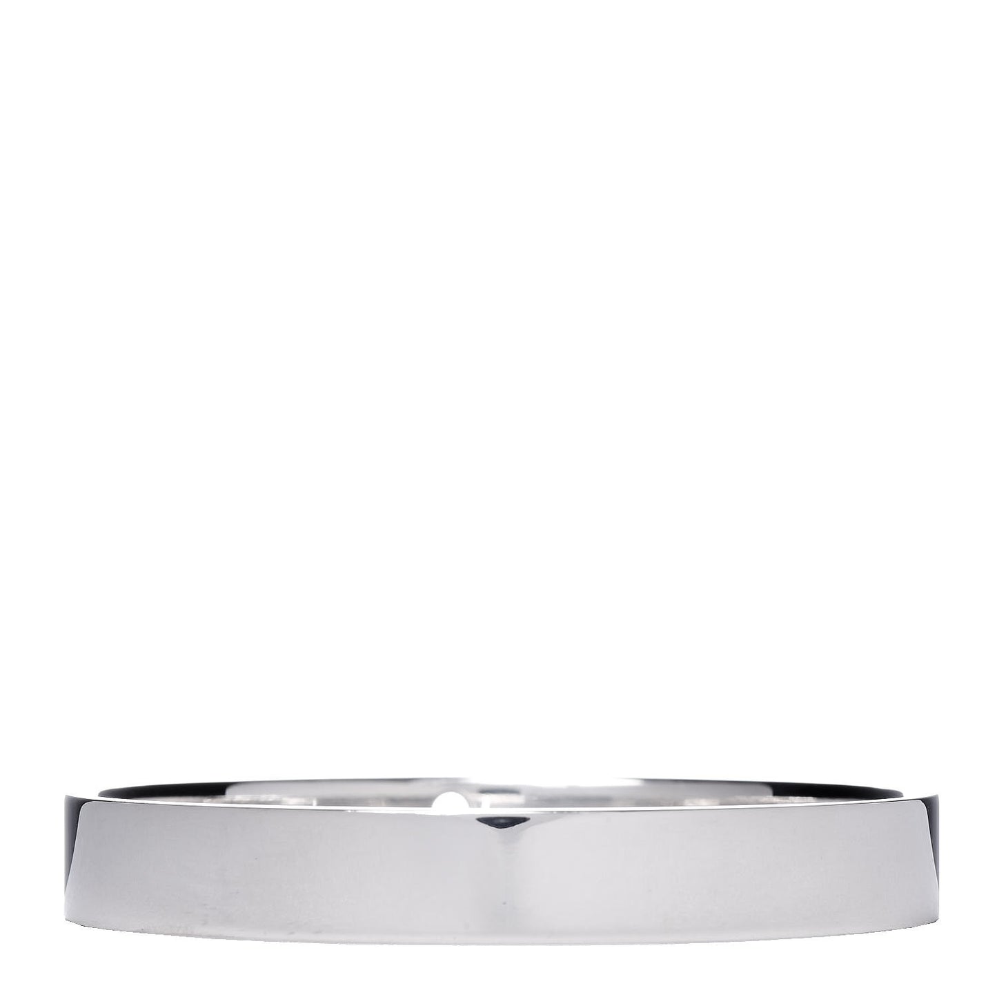 Sterling Silver Diamond Narrow Locks Bangle Bracelet