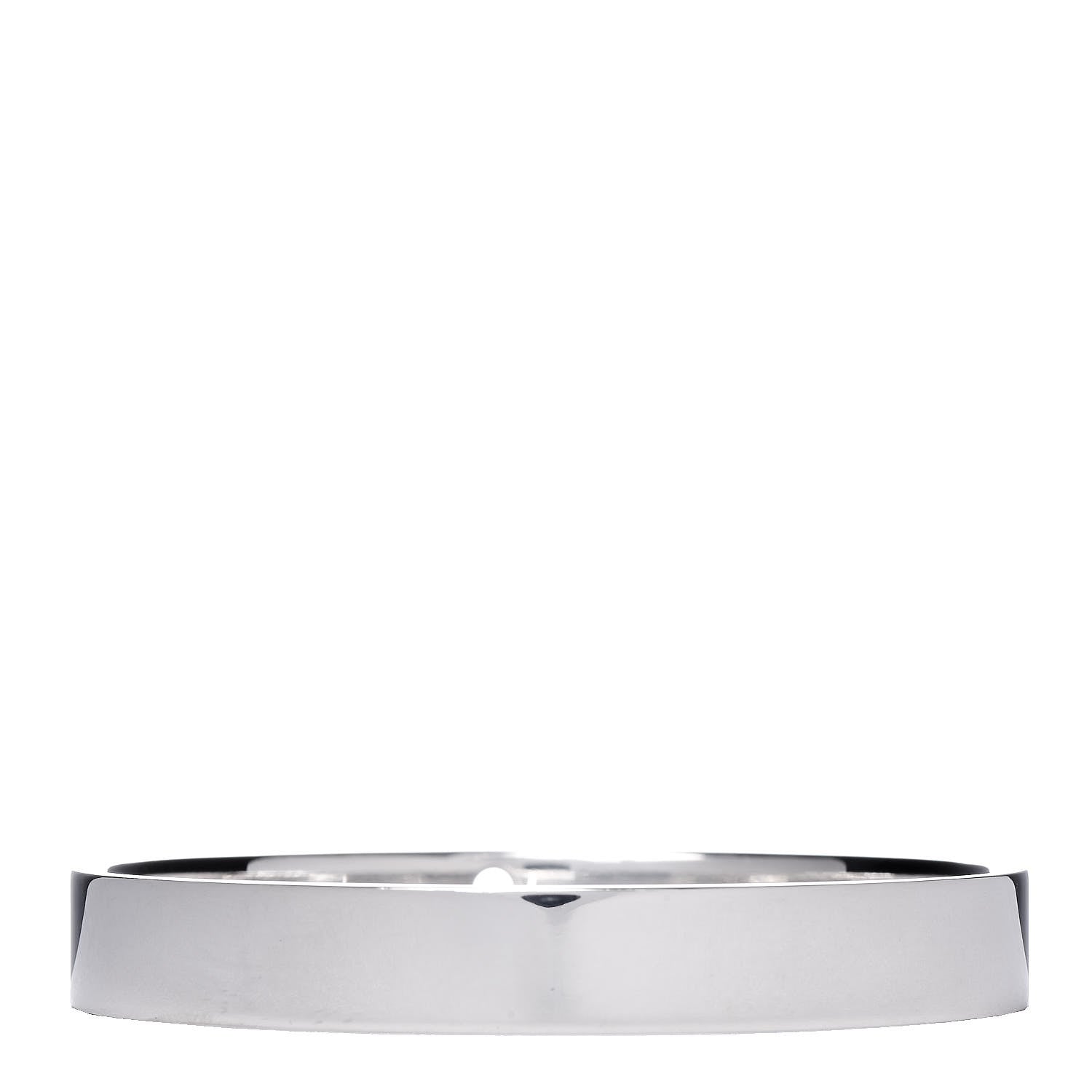 Tiffany Sterling Silver Diamond Narrow Locks Bangle Bracelet 3 of 4