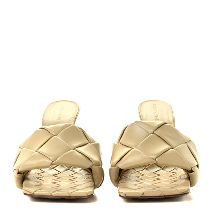 Bottega Veneta Nappa Maxi Intrecciato Lido Mule Sandals 37 Cane Sugar 3 of 9