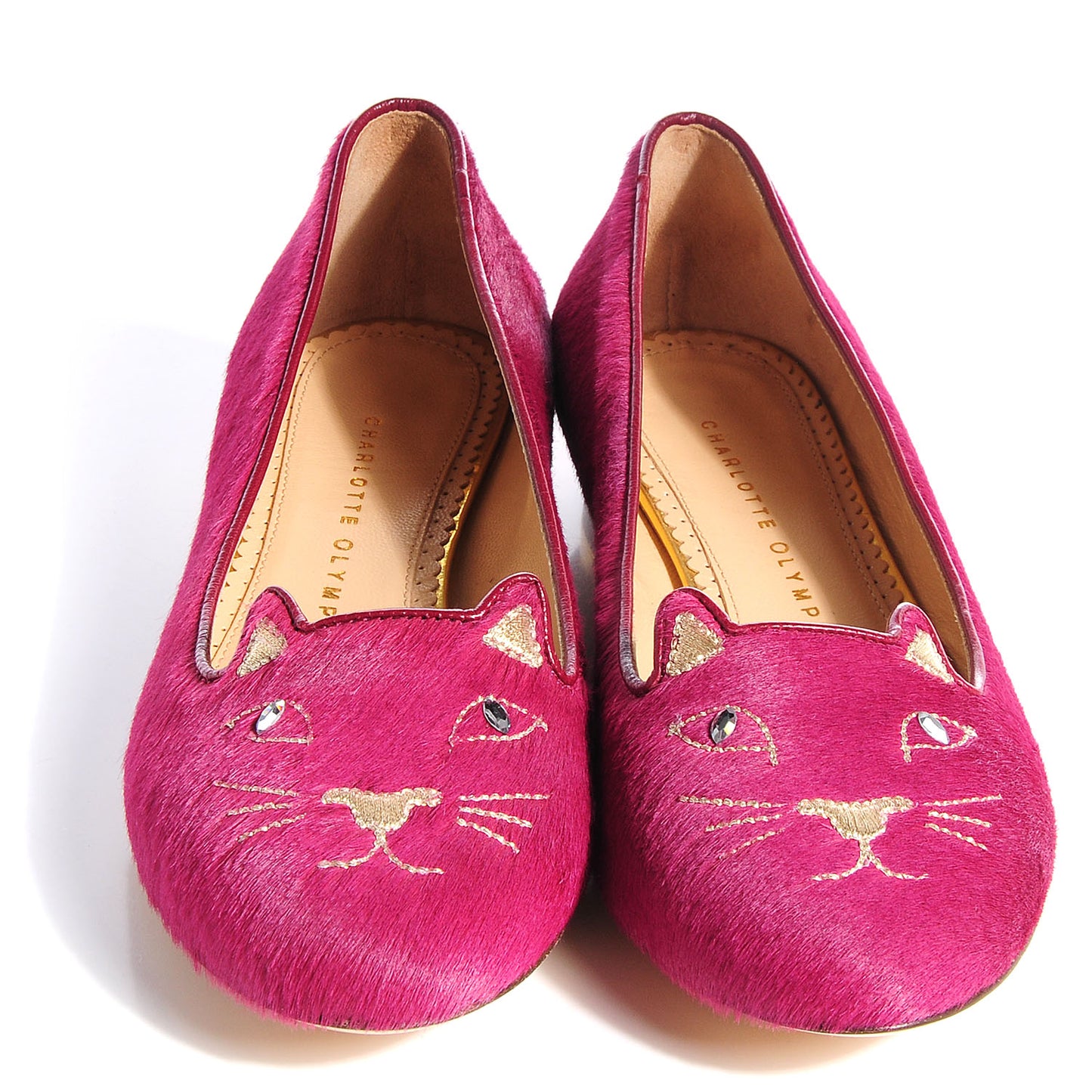 CHARLOTTEOLYMPIAPonyHairKittyFlats37Fuchsia