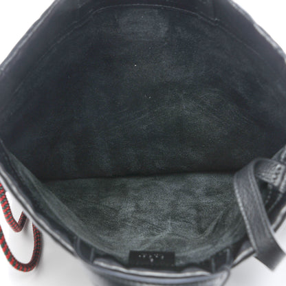 Gucci Calfskin Logo Drawstring Backpack Black 6 of 12