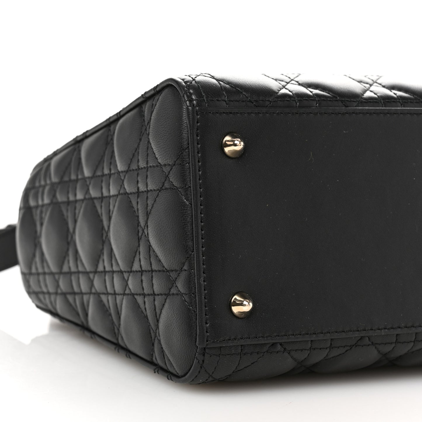 Lambskin Cannage Medium Lady Dior Black