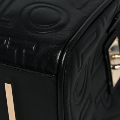 Louis Vuitton Calfskin Embossed Mini Cube Speedy Black 11 of 12