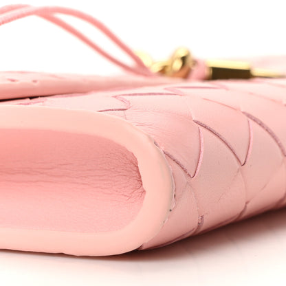 Bottega Veneta Nappa Intrecciato Long Andiamo Top Handle Clutch Rose 8 of 9