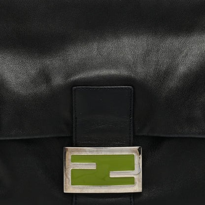 Fendi Calfskin Big Forever Mama Baguette Black 7 of 11