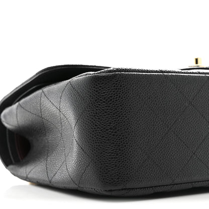 Chanel Caviar Quilted Jumbo Double Flap Black 9 of 10