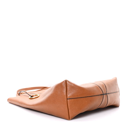 Chloe Grained Calfskin Large Spin Tote Clay Brown 4 of 10