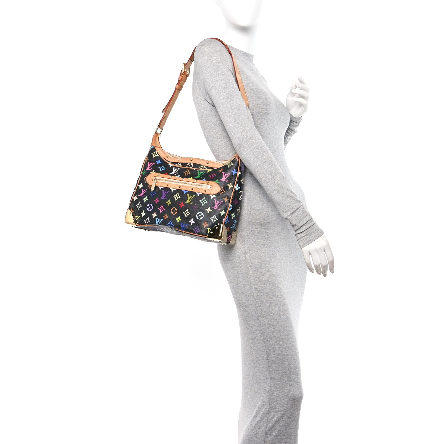 Louis Vuitton Monogram Multicolor Boulogne Black 2 of 12