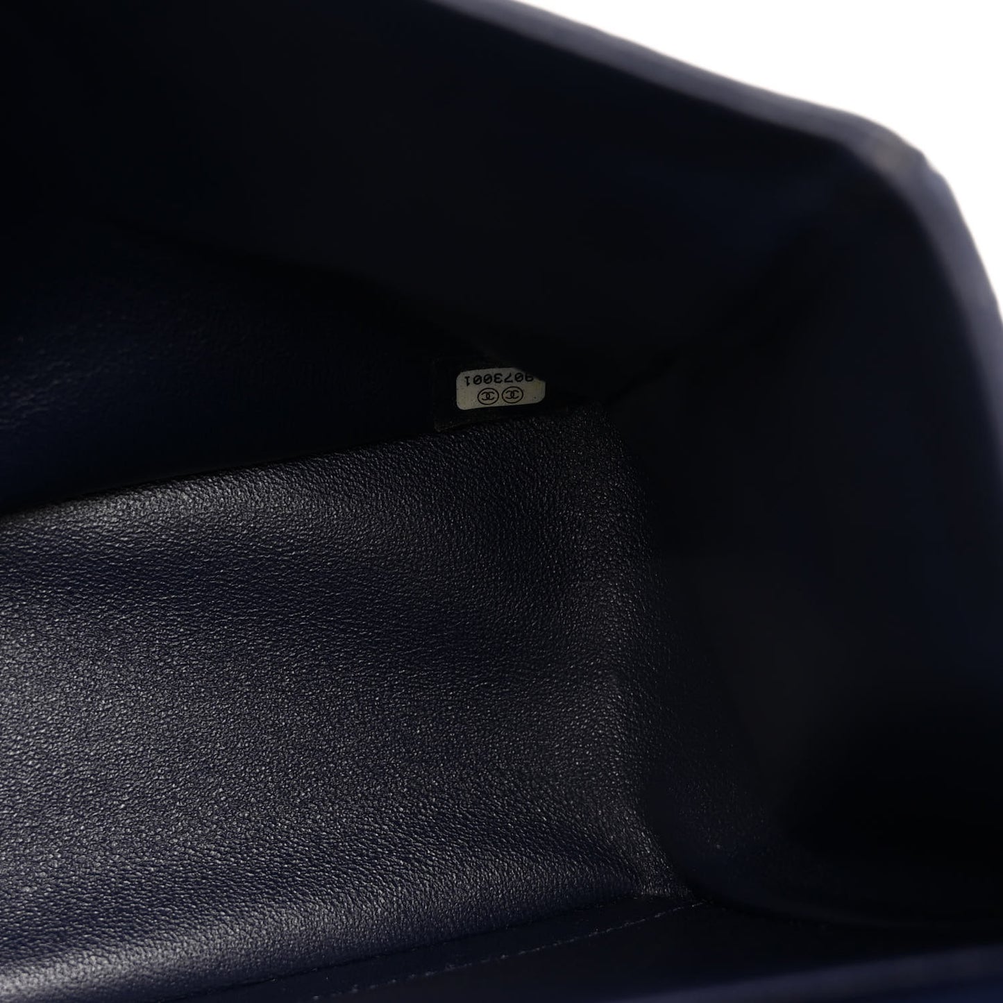 Caviar Quilted Jumbo Double Flap Navy Blue
