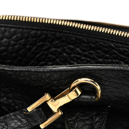 Burberry Heritage Grain Check Embossed Medium Dewsbury Tote Black 12 of 20