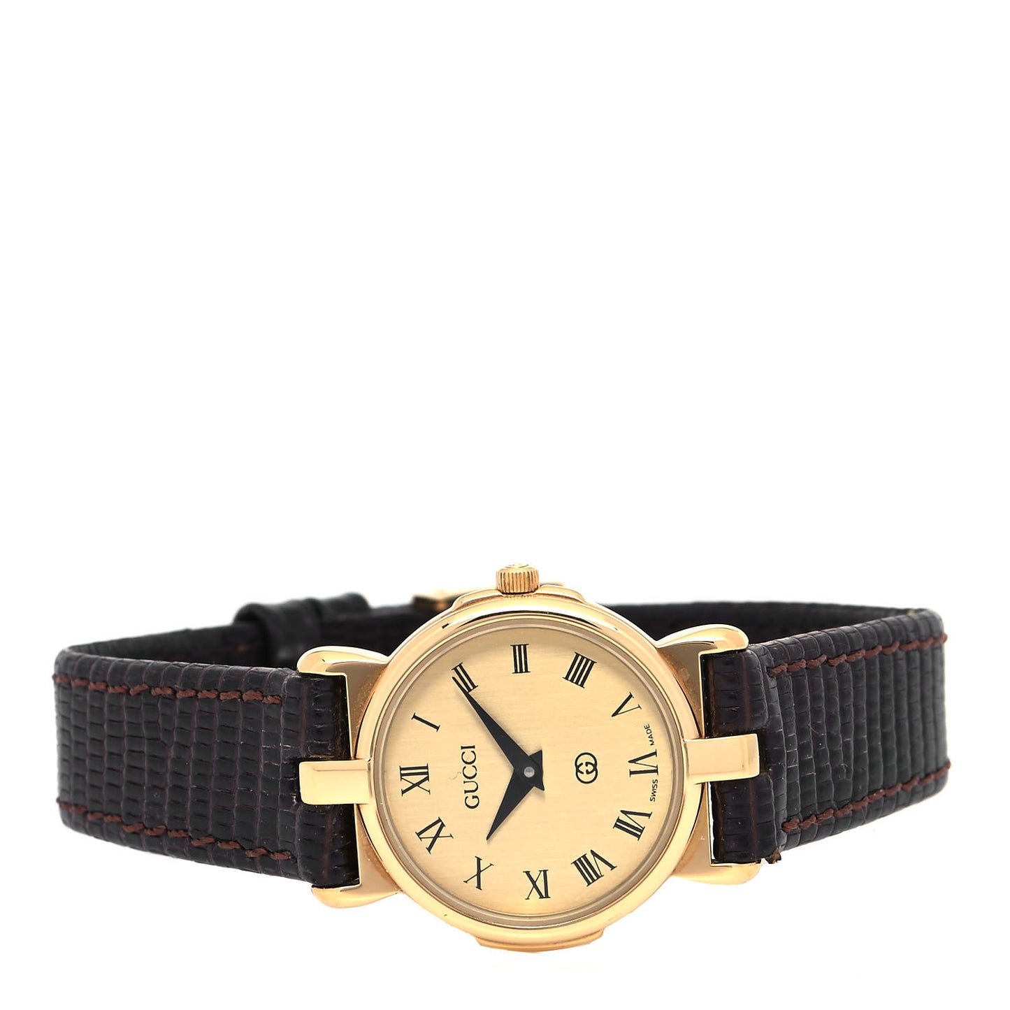 Stainless Steel Lizard 23mm 3400L Quartz Watch Gold