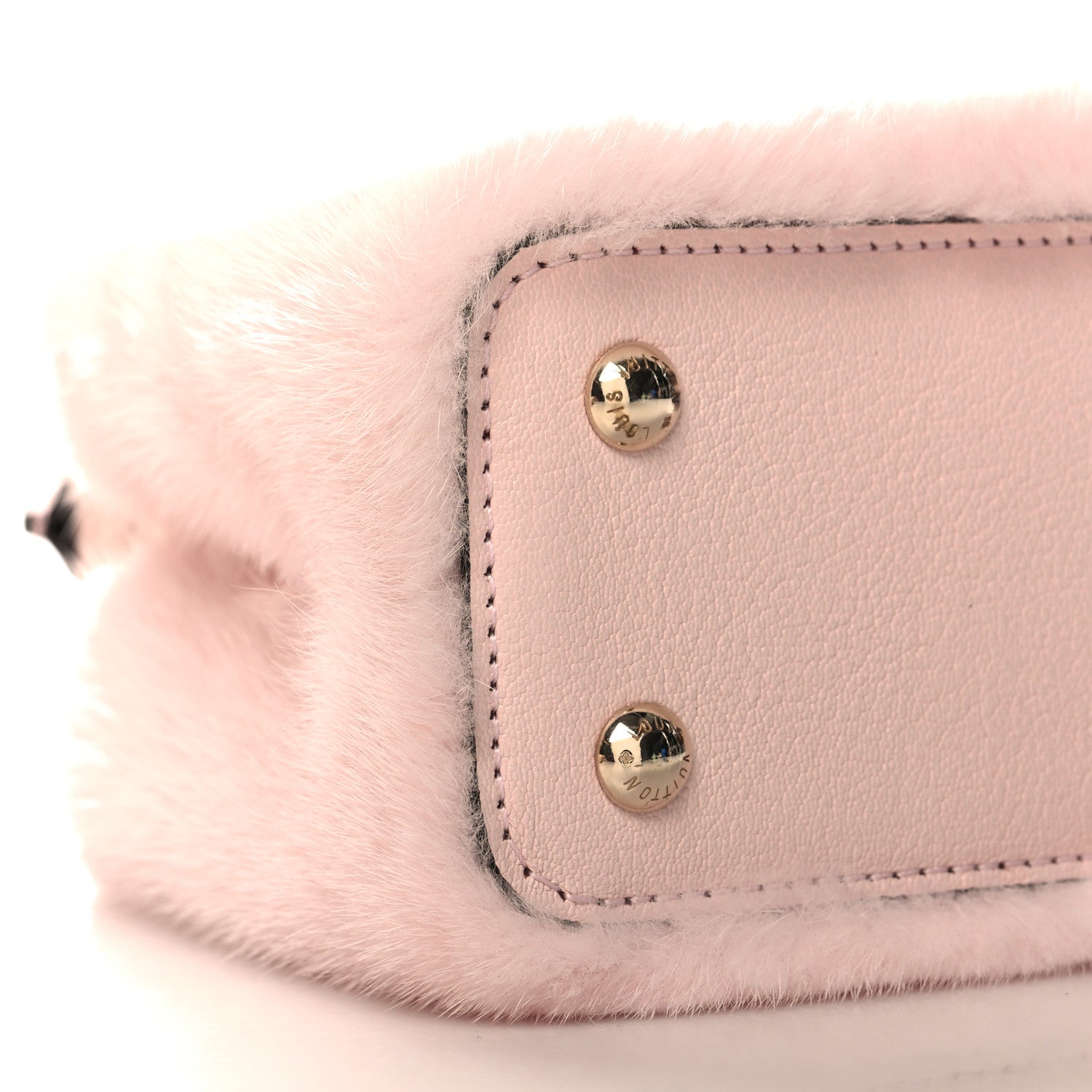Louis Vuitton Mink Calfskin Goatskin Capucines Mini Rosewater Pink 8 of 9