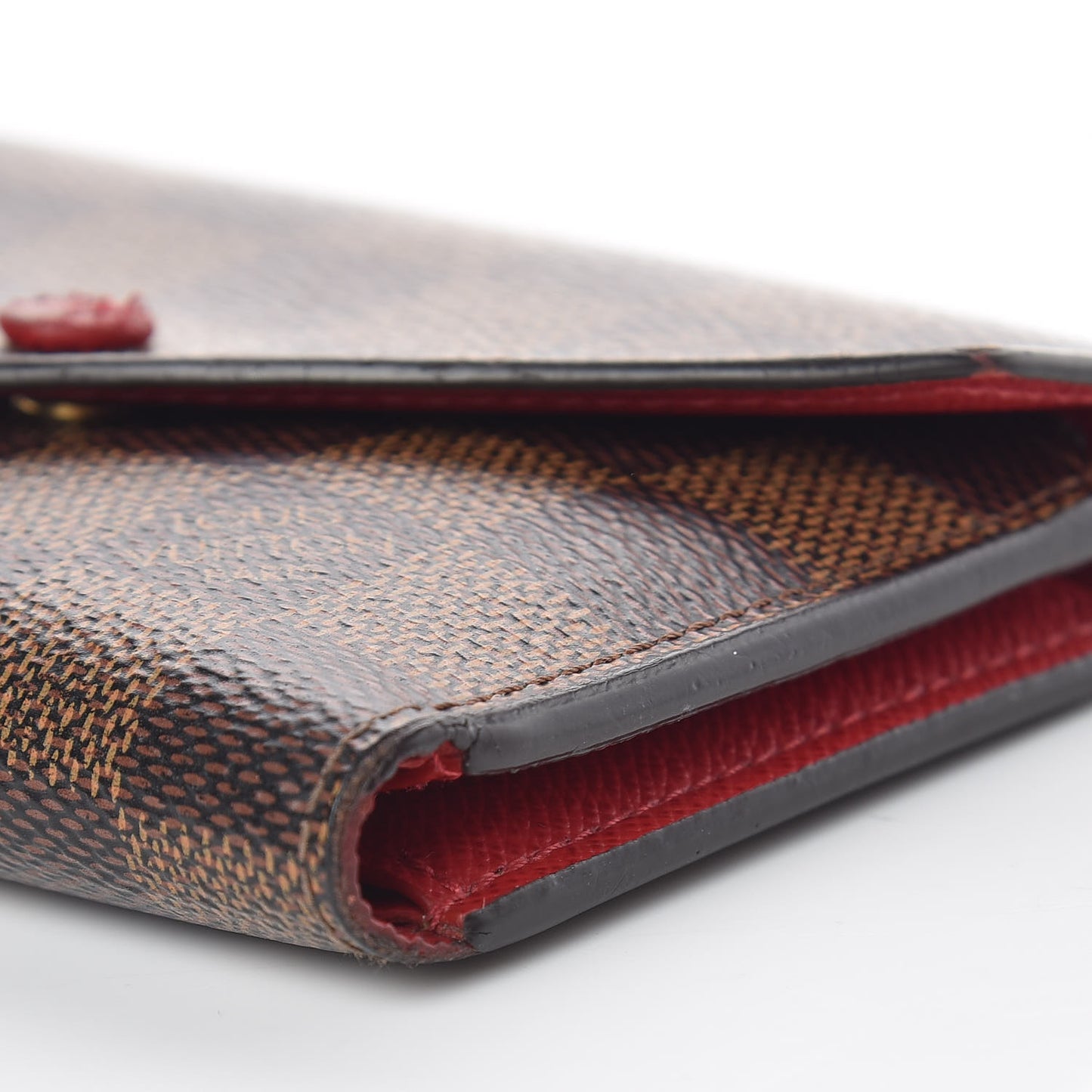 Damier Ebene Victorine Wallet Red