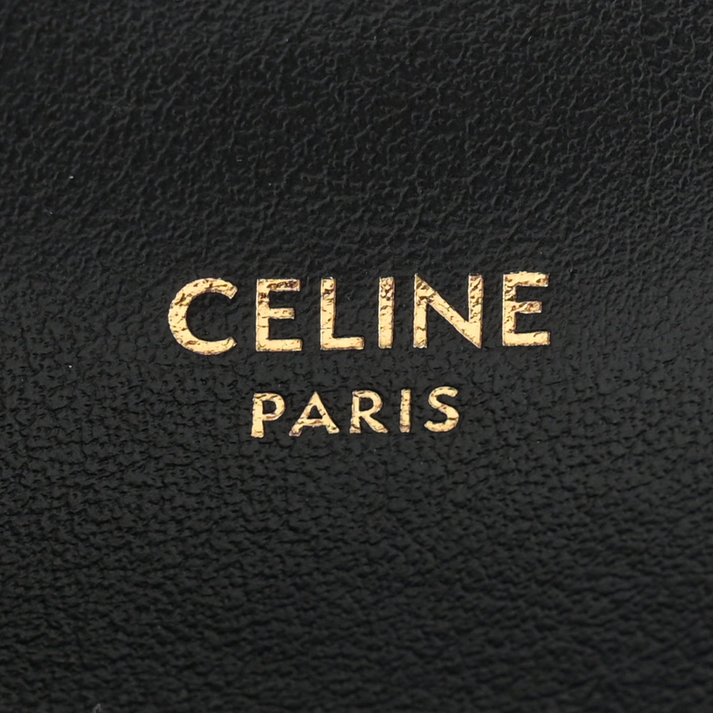 Shiny Smooth Calfskin C Wallet On Chain Bag Black