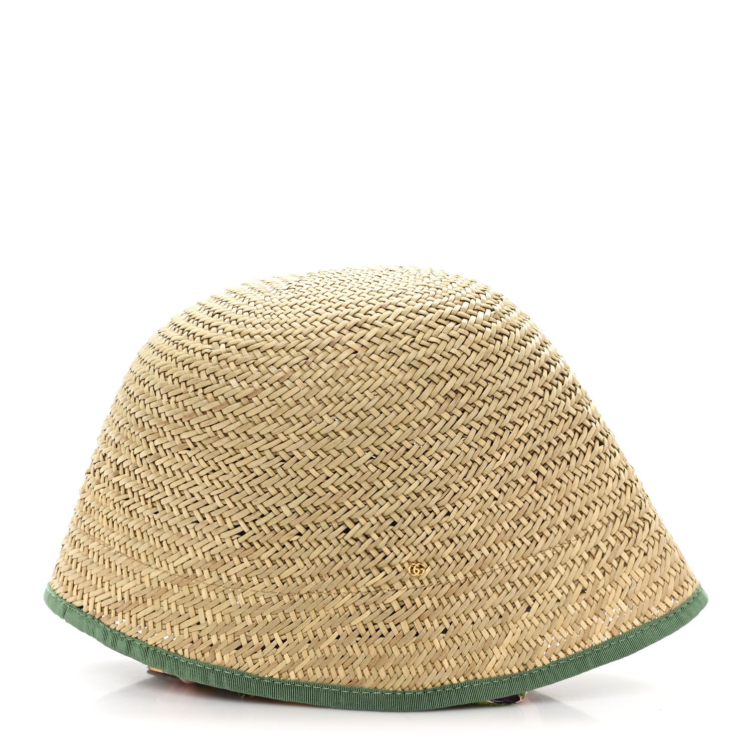 Gucci Woven Straw Flora Ribbon Hat XL 3 of 9