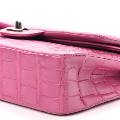 Chanel Alligator Medium Double Flap Pink 9 of 9
