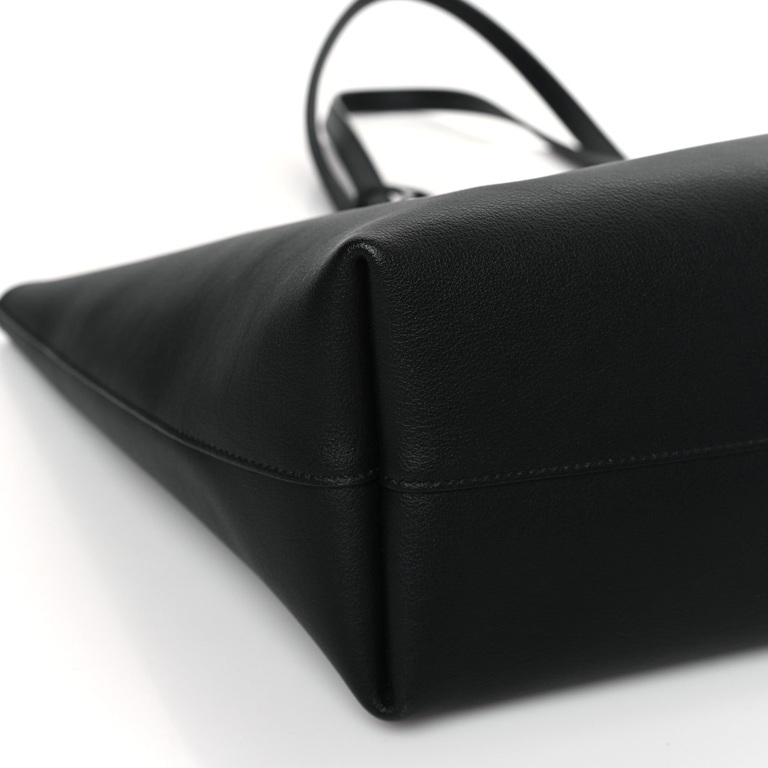 Saint Laurent Calfskin Large Shopping Tote Black 9 of 10