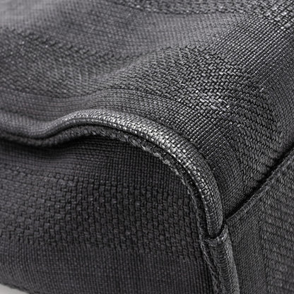 Chanel Mixed Fibers Striped Small Deauville Tote Black 13 of 14