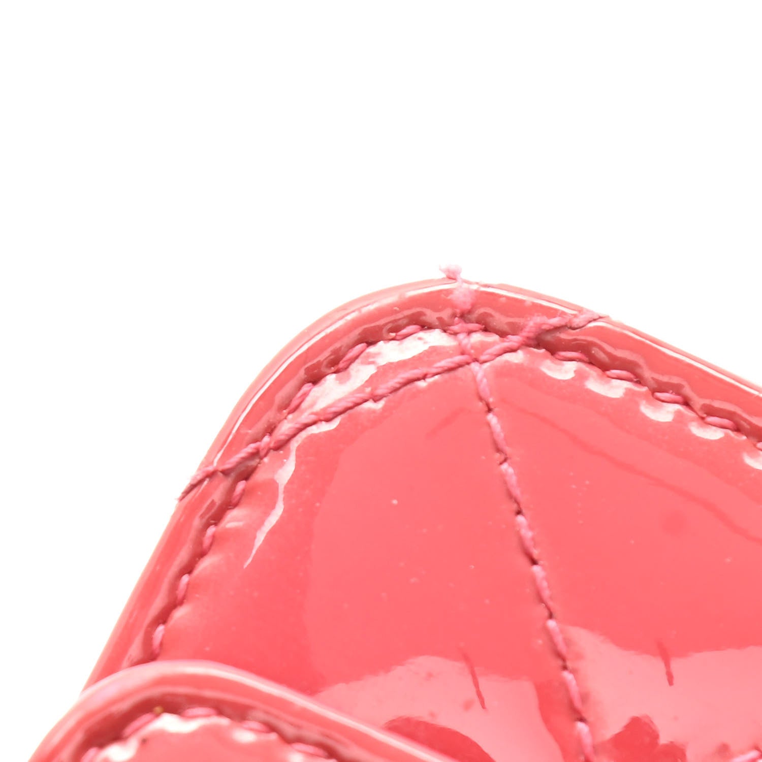 Chanel Patent Calfskin Quilted Wallet On Chain WOC Pink 14 of 15