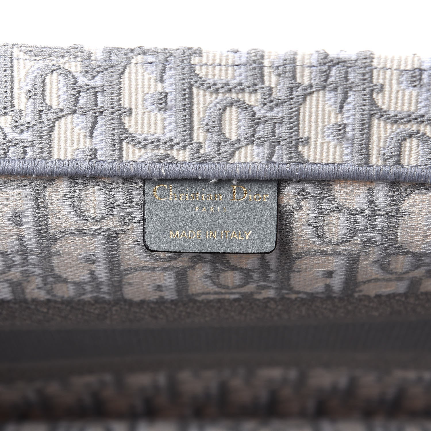 Christian Dior Oblique Medium Book Tote Grey 6 of 10