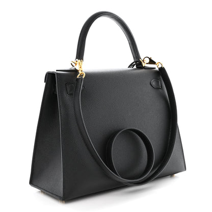 Hermes Epsom Kelly Sellier 28 Black 3 of 11