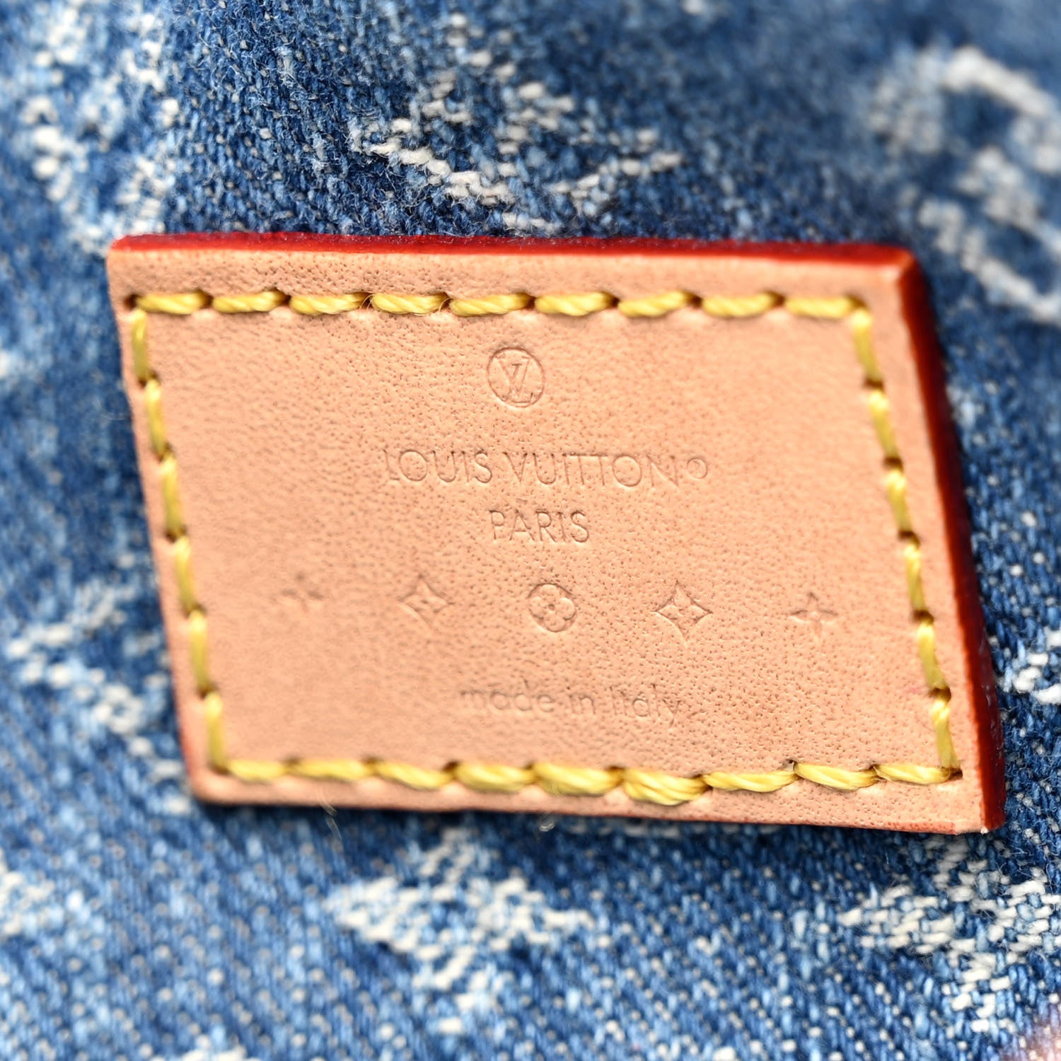 Louis Vuitton Monogram Denim CarryAll MM Blue 7 of 10