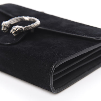 Gucci Suede Mini Dionysus Chain Wallet Black 10 of 11