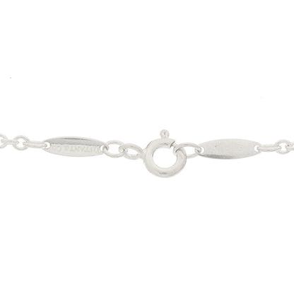 Tiffany Sterling Silver Cultured Pearl 9.5-11.5mm Elsa Peretti Open Heart Lariat Necklace 4 of 5