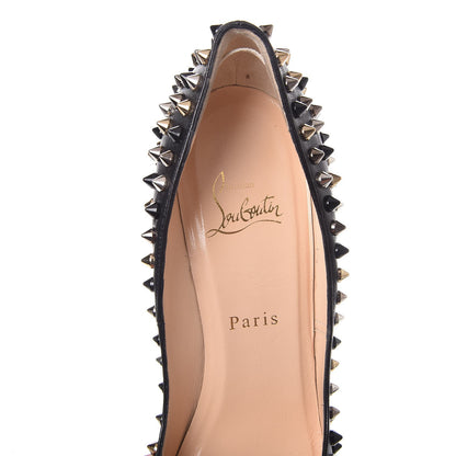 Christian Louboutin Kid Pigalle Plato Spikes 120 Pumps 37.5 Black 7 of 10