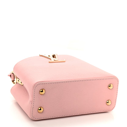 Louis Vuitton Taurillon Marble Capucines Mini Pink 4 of 10