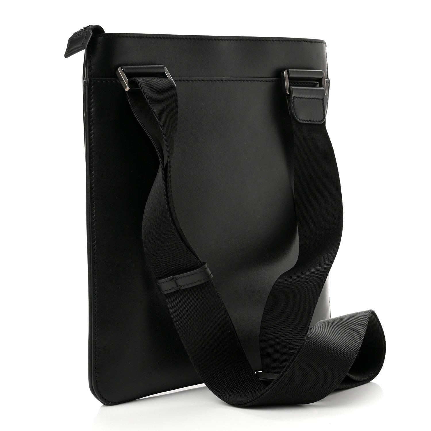 Salvatore Ferragamo Calfskin Firenze Crossbody Bag Black 3 of 9