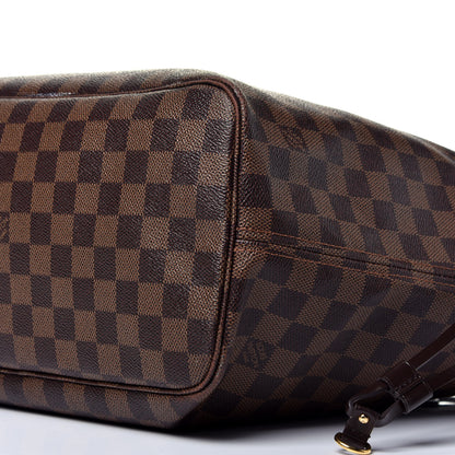 Louis Vuitton Damier Ebene Neo Neverfull MM Rose Ballerine 10 of 14