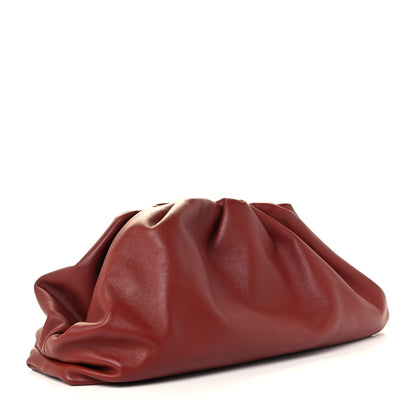 Bottega Veneta Smooth Butter Calf The Pouch Oversized Clutch Rust 3 of 11