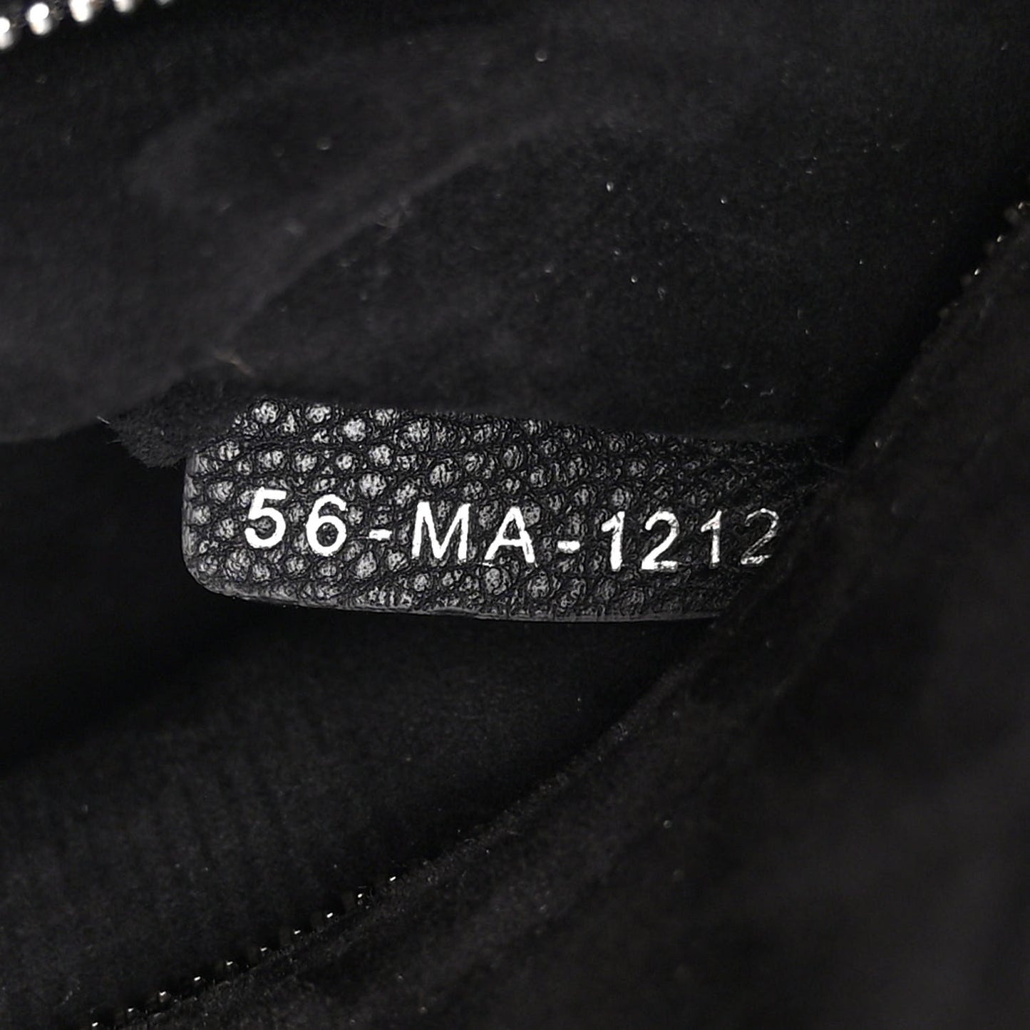 Grained Calfskin Cannage Medium Lady Dior Black