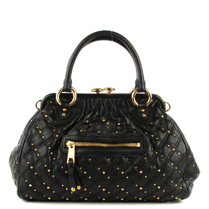 Marc Jacobs Calfskin Quilted Stardust Stam Black 1 of 8
