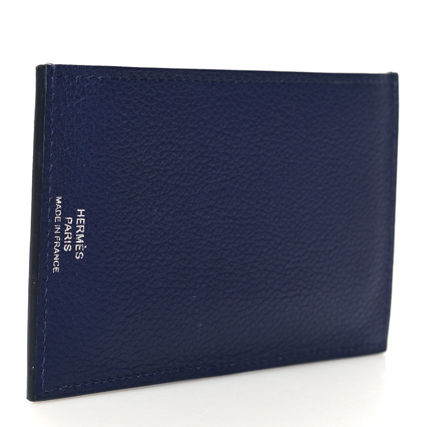 Hermes Epsom Evercalf Evercolor Sombrero Les Petits Chevaux Card Holder Bleu Encre Indigo 3 of 9
