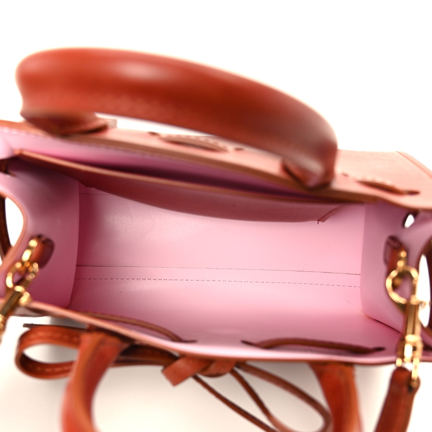 Mansur Gavriel Calfskin Mini Sun Bag Brandy 5 of 9
