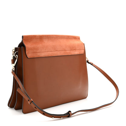 Chloe Suede Calfskin Medium Faye Shoulder Bag Tobacco 3 of 10
