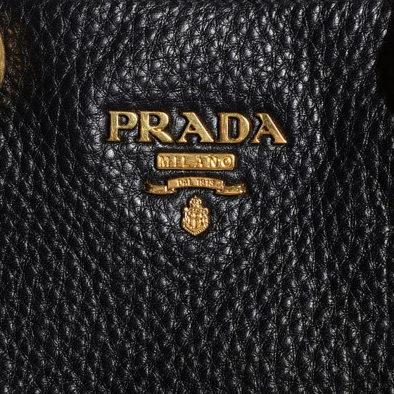 Prada Vitello Daino Expandable Zip Tote Nero Black 5 of 18