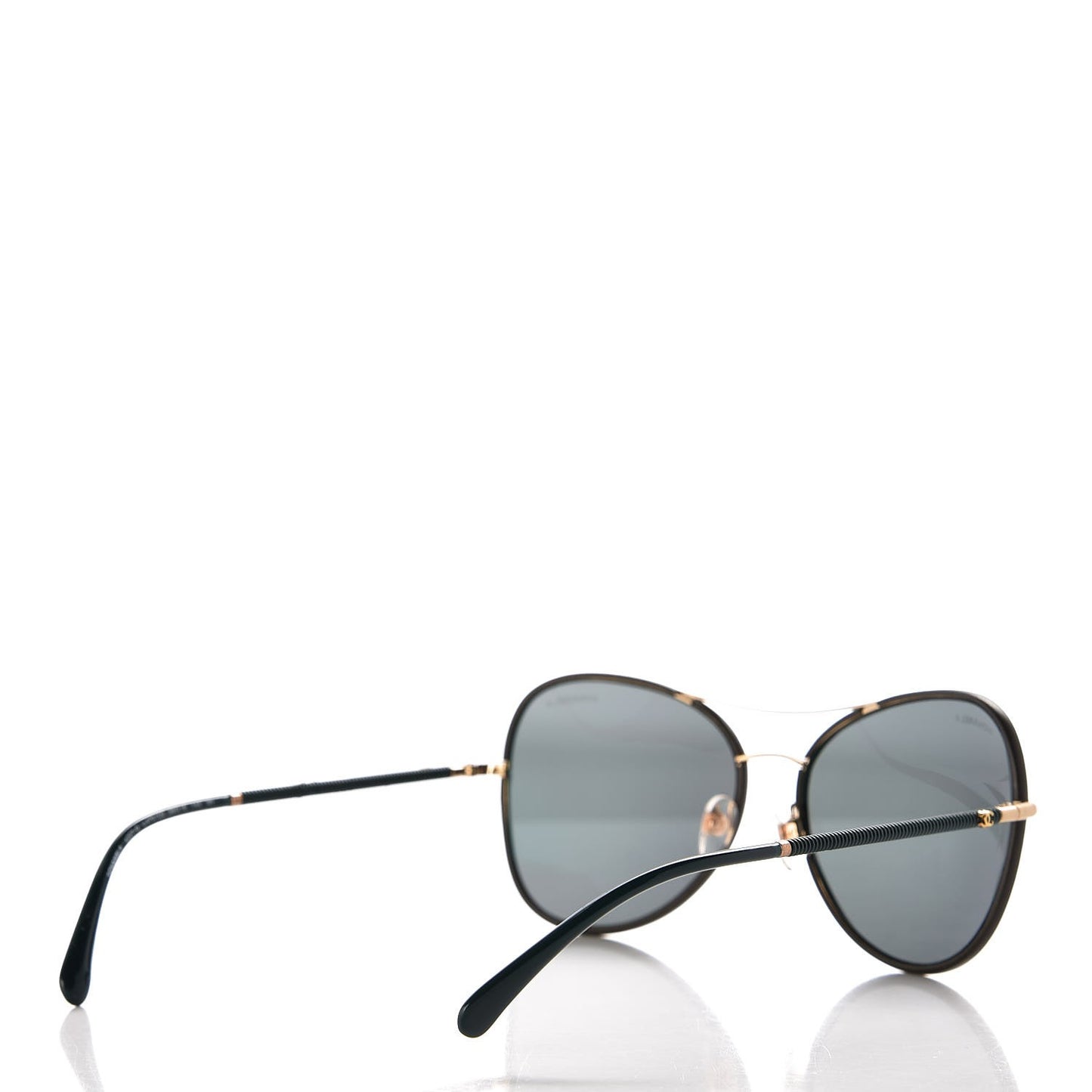 Metal Lambskin Pilot Fall Sunglasses 4227-Q Green